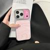 Premium Silber Wasserwellen Hülle für iPhone 14/15/16/17 Pro Max