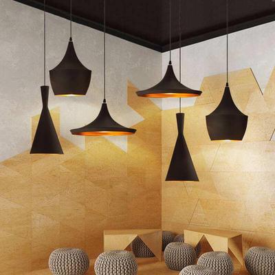 3 Pcs Black Vintage Industrial Pendant Light Retro Hanging Lamps