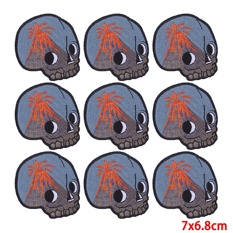 10 Pcs/lot Wholesale Embroidery Patch Iron On Patches For Clothing Patches On Clothes Jackets Decor Applique Sew Supplies