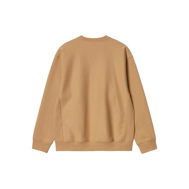 Carhartt WIP Sweatshirts Unisex Brown Crew Neck Moderate Regular I025475_07E_XX