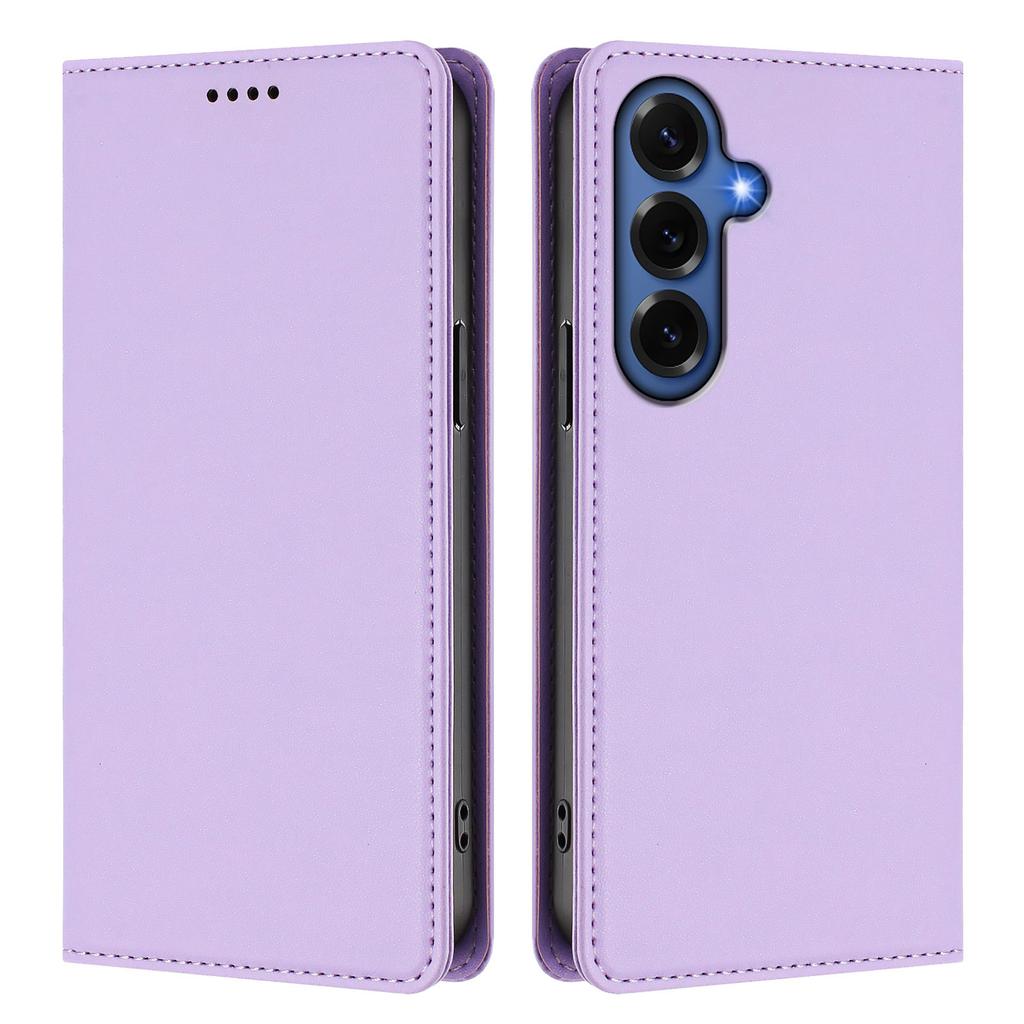 For Samsung Galaxy S26+ Leather Wallet Case Magnetic Closure RFID Blocking Phone Cover