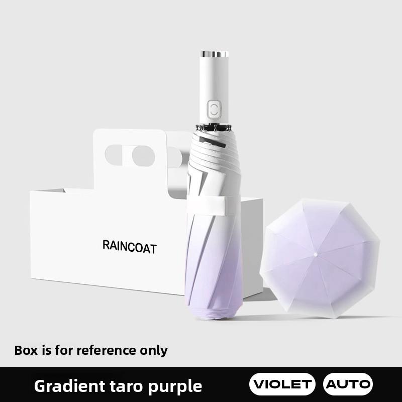 

Большой автоматический зонт с градиентом на 40 спиц для мужчин, солнце-дождь, двойного назначения, защита от УФ-лучей 1pcs фиолетовый