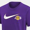 Nike X NBA Los Angeles Lakers Casual Breathable Simple Comfortable Short Sleeve T-Shirt Kids Tops Purple 3Z2B7NBBQ-LAK