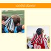 Soccer Ponytail Holders for Women Red Black Glitter Hair Ribbons Streamer Soccer Elastic Hair Ties Band Scrunchies Game Day