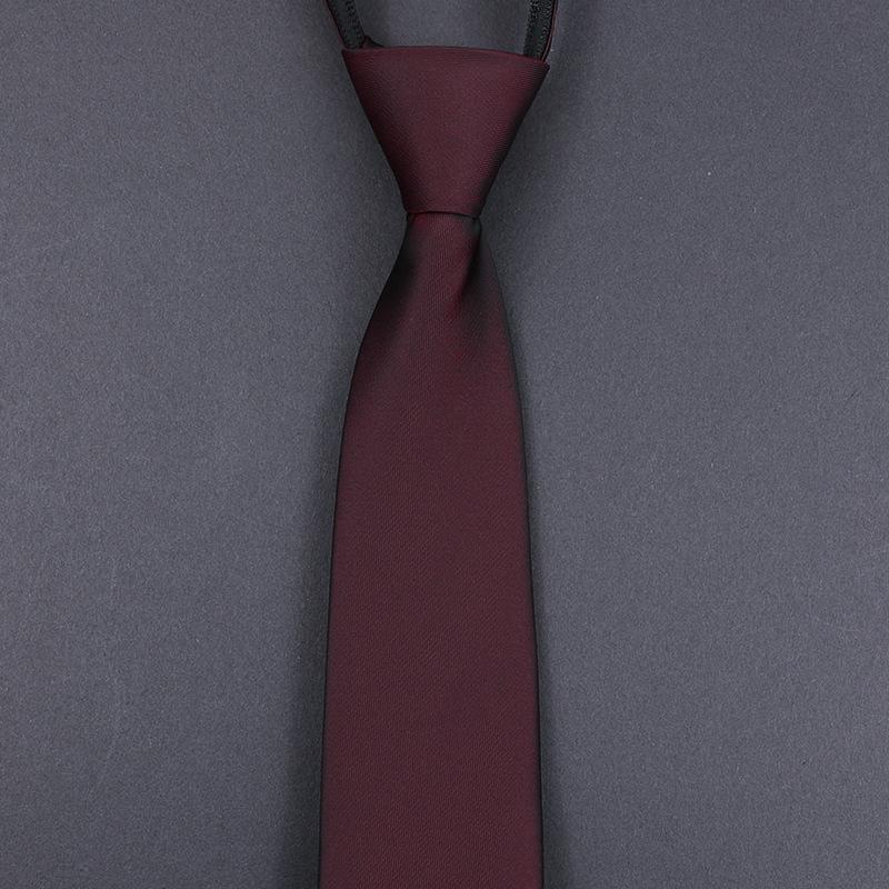 Burgundy Groom Wedding Burgundy Best Man Dress Business Zip Knot Free Men'S Tie Wedding