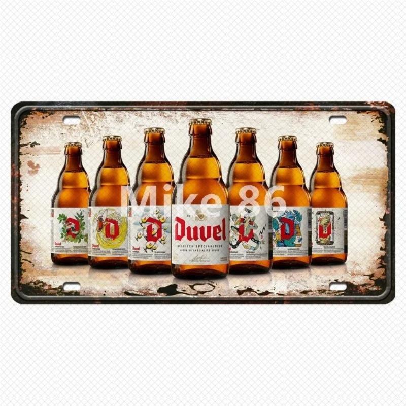 Ölplåtskylt Vintage Väggdekor 15x30cm