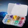 100PCS Mini Car Standard Fuseing Zinc Alloy Material with Storage Box Automotive Fuseing 2A 3A 5A 7.5A 10A 15A 20A 25A 30A 35A
