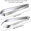 430 Stainless Steel Fish Bone Tweezer Stainless Steel Pliers Flat Mouth Diagonal Kitchen Food Tools Seafood Clip Tools