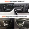 Car Front Seat Backrest Headrest Adjust Switch Button Cover For Benz C E GLK ML GL CLS Class W204 X204 W166 W207 W212 W218