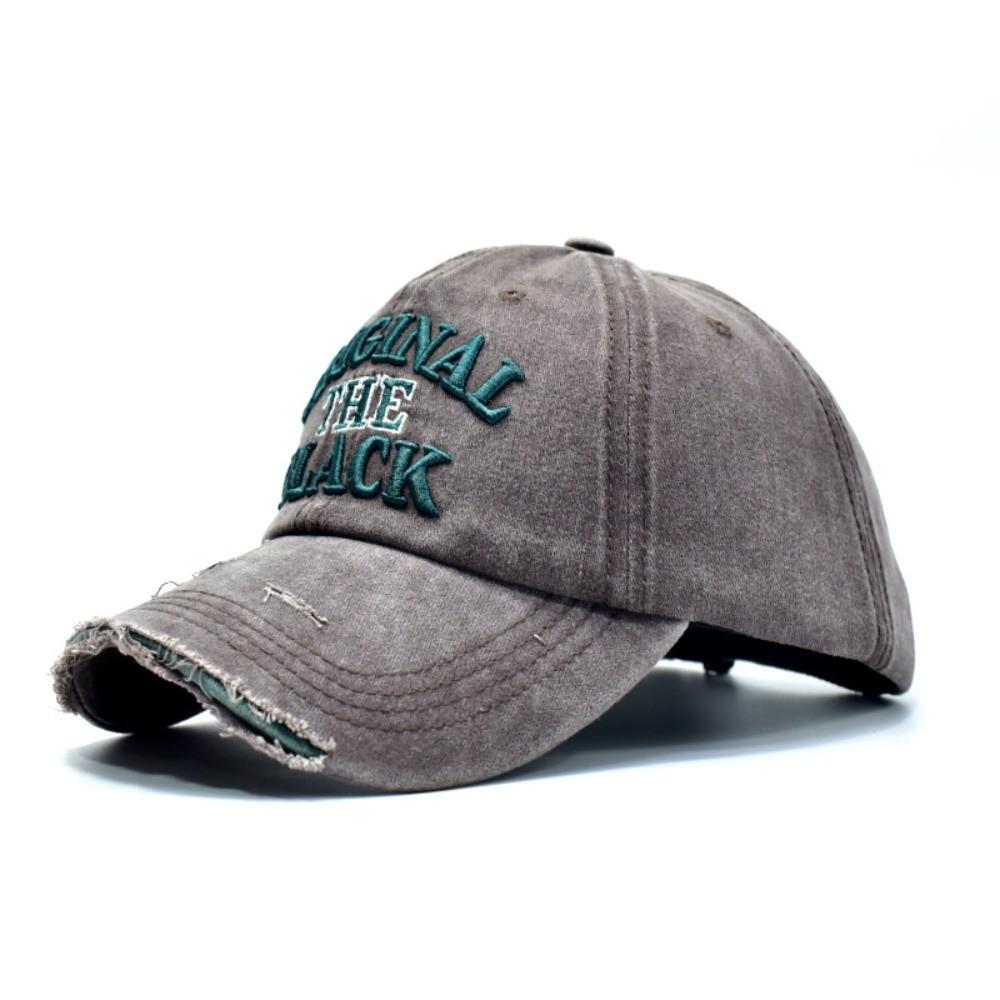 Washed Cotton Embroidery Baseball Cap Sunscreen Hats For Man Women Fashion