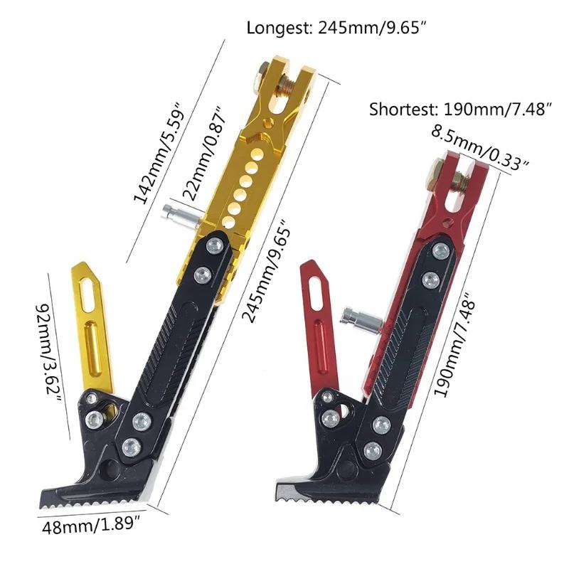 Adjustable Foot Side Support Kickstand for Electric Motorbike Parking Side Stand Heavy Duty Motorcycle Accessories