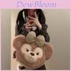 Shelliemay Bear Plush Crossbody Bag With Embroidered Details For Daily Use