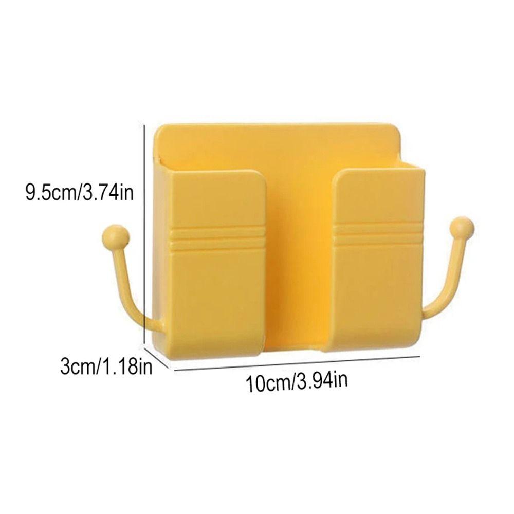 1Pcs Wall Holders Wall Mounted Storage Box Mobile Phone Plug Phone Charging Holder Rack