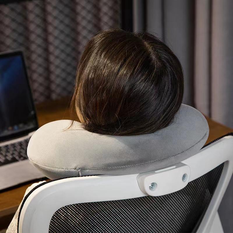 U-shaped Pillow for Neck Protection, Memory Cotton Pillow for Neck Protection, Portable for Office, Travel, Sleep, and More