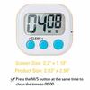 4 Small Digital Kitchen Timer with Large Alarm, Magnetic Backing Stand, for Cooking, Baking, Sports, Games, and Office Use