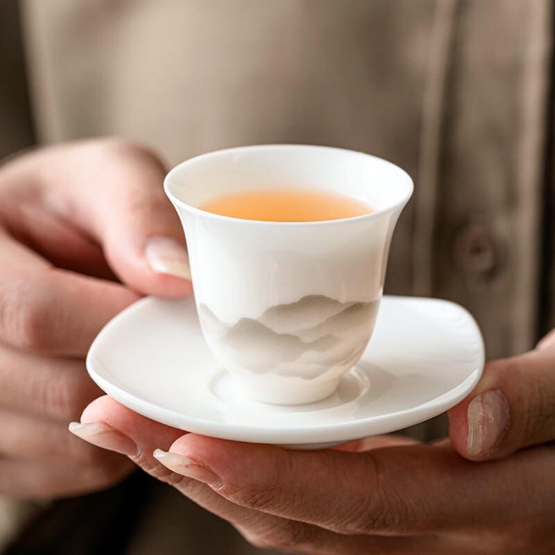 Handun Mutton Fat Jade White Porcelain Kung Fu Tea Set