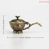 1PC Retro Plum Blossom Hollow Out Incense Stick Burner Zinc Alloy Small Craft Home Decor Plum Blossom Incense Burner With Handle