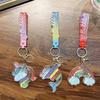 Rainbow Acrylic Dolphin & Unicorn Keychain Pendant - Cute Cartoon Bag Accessory Small Gift