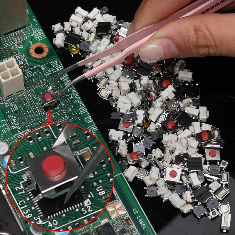 100/250pcs Tactile Push Button Switch 10 Types Remote Control Button Switches Microswitch Car Keypad Momentary Keys Buttons