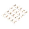 20Pcs Keychain Clip Zinc Alloy DIY Corrosion Resistance Durable Glossy Safe Key Ring Clips