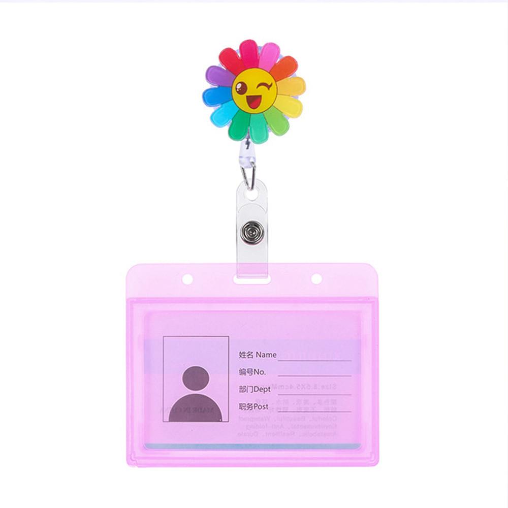 Badge Holder Clip ID Card Aluminum Name Card Holder Retractable Badge ID Badge Holder Nurse Doctor