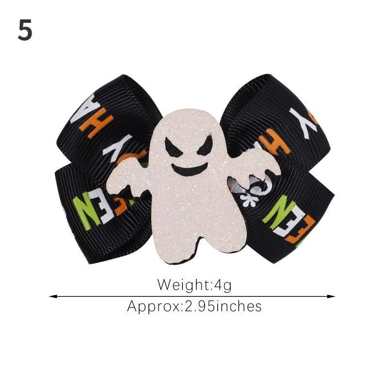 1 Pcs Halloween Cartoon Spider Pumpkin Hair Clip Black Cat Skull Hair Accessories For Girls Day Dress Up Party Decor Gifts