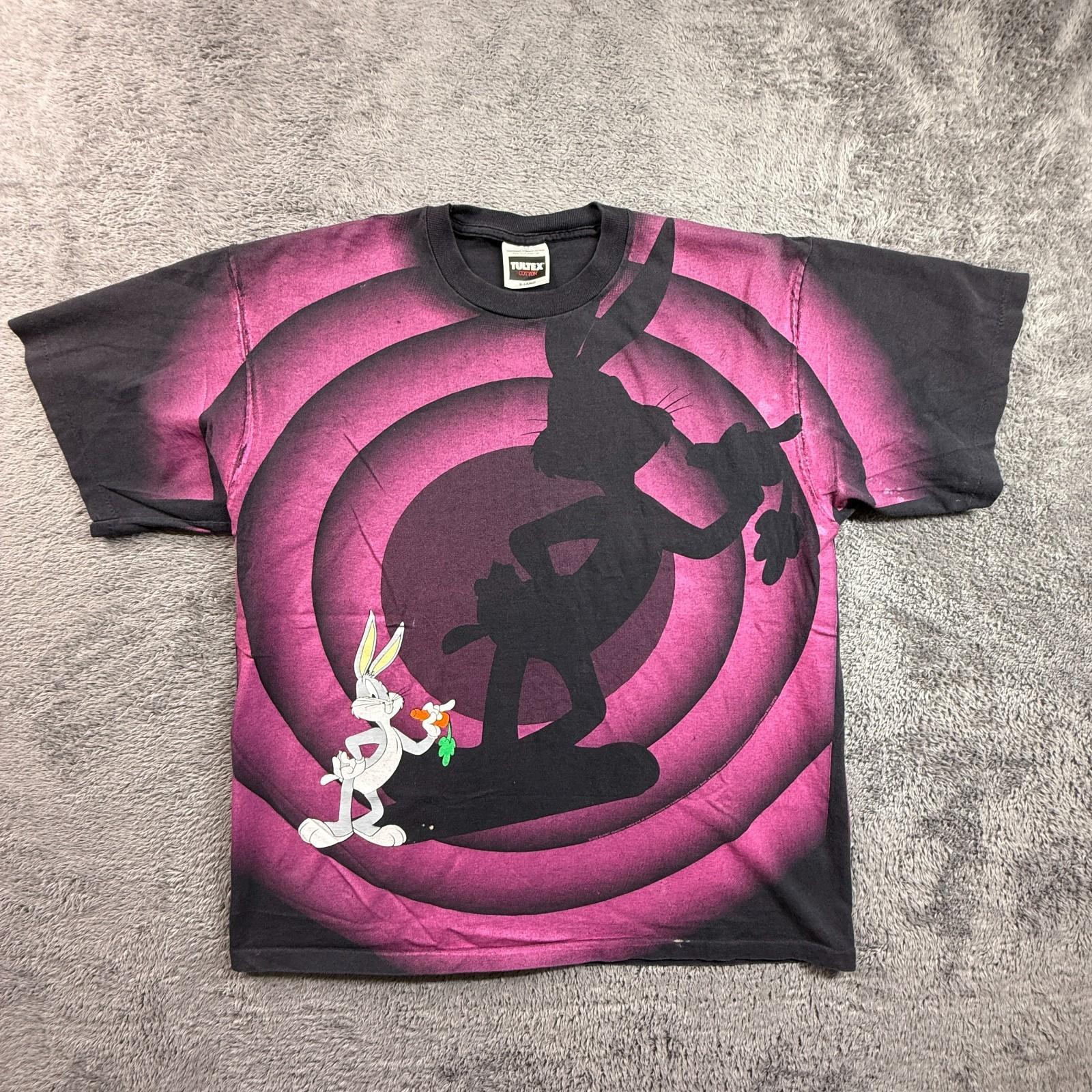 Vintage Wild Oats Bugs Bunny Looney Tunes 1992 Shirt Purple Men XL Single Stitch Unisex T-Shirt XXXL