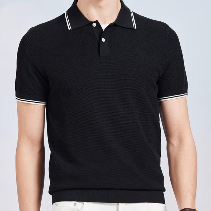 Men's Silk Blend Cooling Polo T-shirt