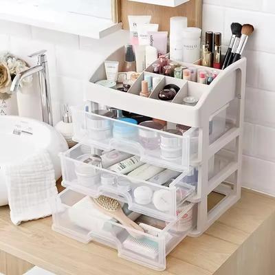 Zásuvkový organizér na make-up Velkokapacitní plastový úložný box na make-up Držák na rtěnku Velkokapacitní úložný box na kancelářské potřeby