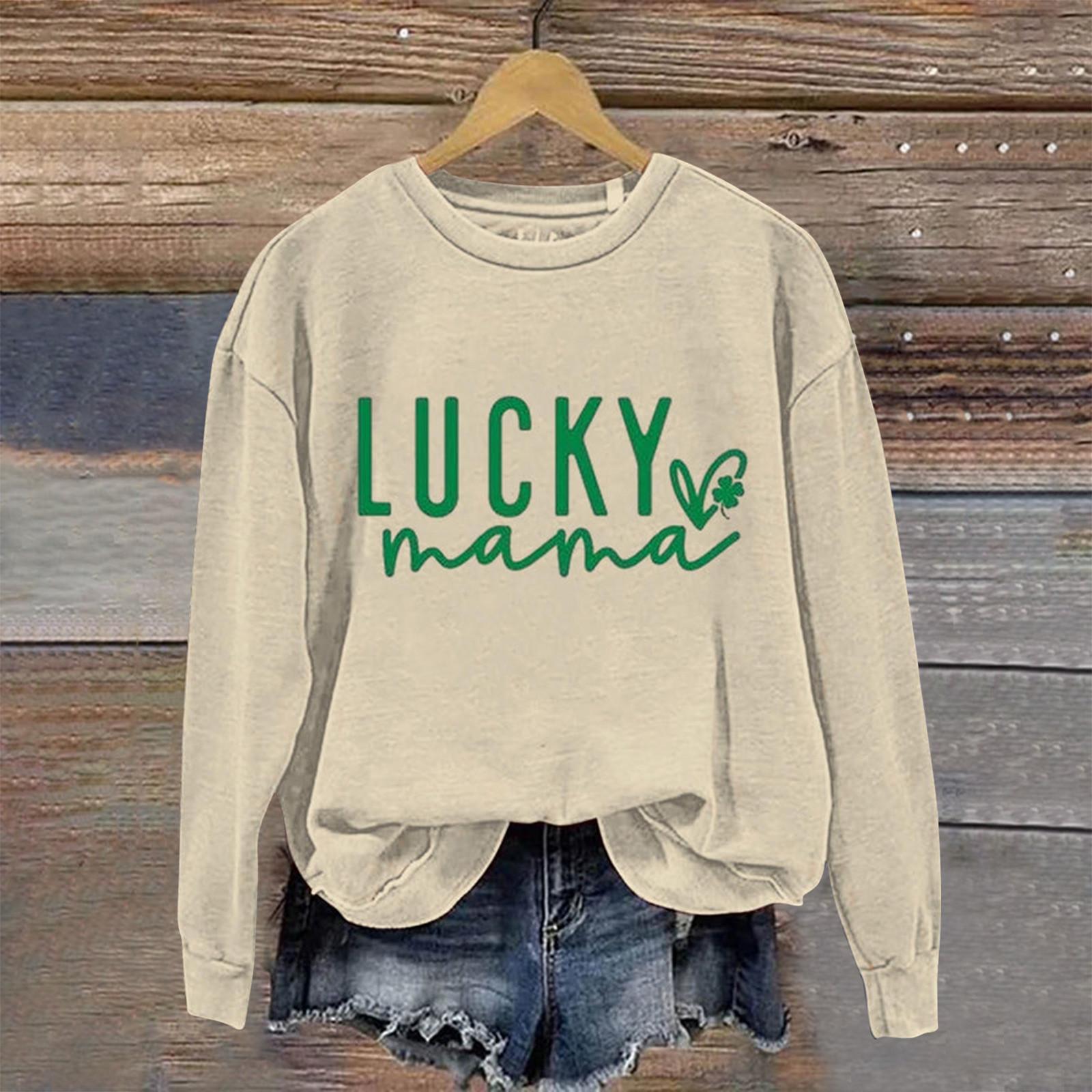 

Женские топы с круглым вырезом, хлопковый женский повседневный модный пуловер с длинным рукавом и круглым вырезом L бежевый