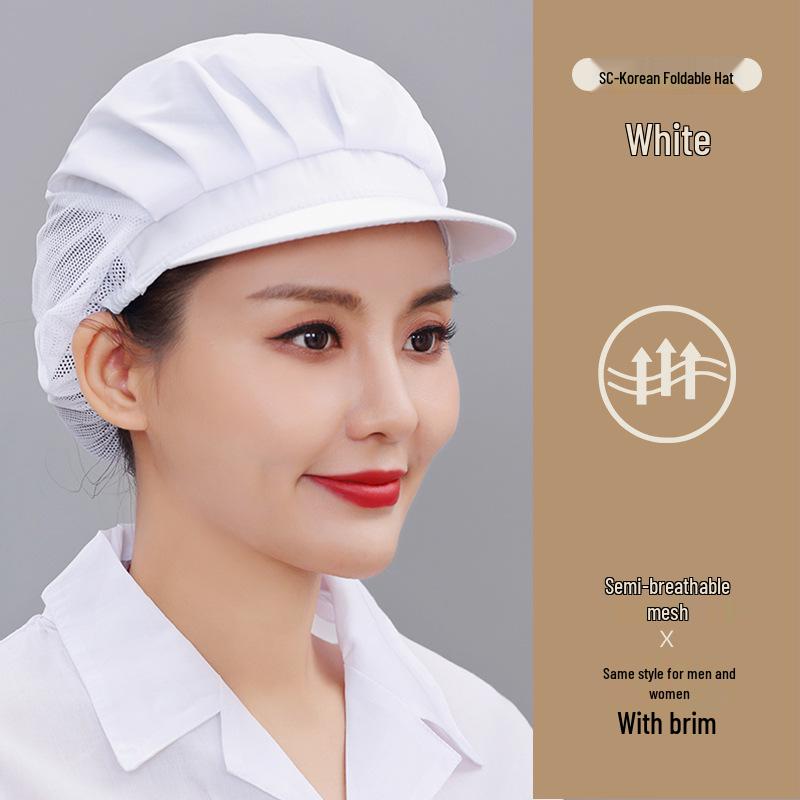 Unisex Atmungsaktive Mesh Kochmütze für Küche und Catering, Anti-Öl, Haarschutz