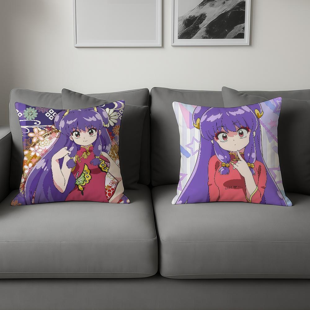 Anime Cute R-Ranma Akane Tendo R-Ranma Comfortable Soft Hogar Pillowcase For Sofa Living Room Bed Home Decor Protective Covers