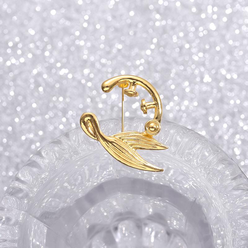 Anime Japanese Modern Inspired Mermaid Tail Brooch Highquality Metal Pin Perfect For Occasion Any