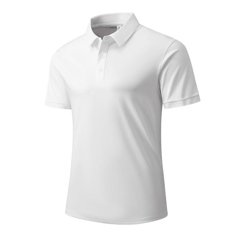 Polo Casual da Uomo 2026 ad Alta Elasticità - Manica Corta, Fine Cotone Imitazione, Collo a Revers.