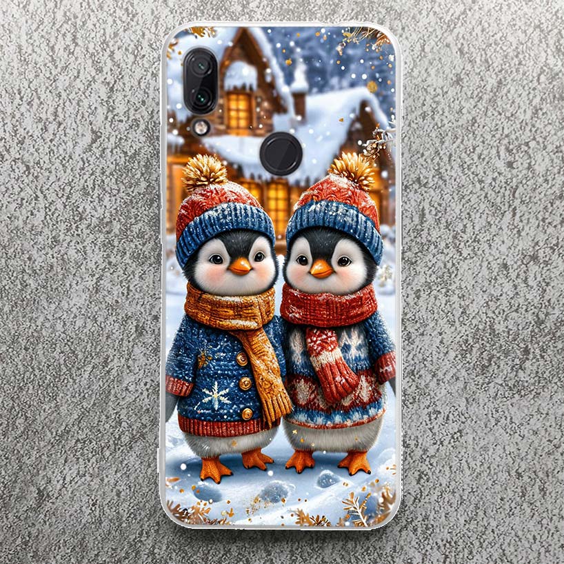 Christmas Penguin Case for Xiaomi Redmi 14C 13C 12C 13 12 Phone Shell 10C 10A 10 9A 9C 9T 9 8A 8 7A 7 6A 6 Pro 12 12C 10 10A 10C
