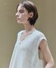 Zerostreet Lezero Ice Breeze V-Neck Vest / Ivory