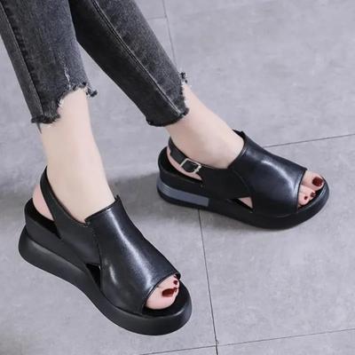 Fashion Summer Wedge Platform Sandals Fashion Retro Romen Shoes Ladies Casual Peep Toe Soft Comfortable Sandalias De Mujer