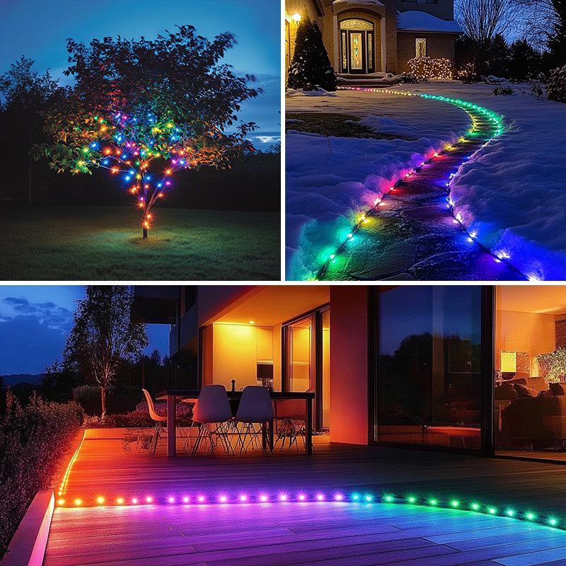 Smart Colorful LED Pathway Lamp with Bluetooth App Voice Control for Indoor/Outdoor Decoration
