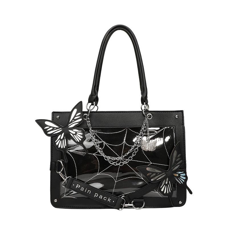 Labyrinth butterfly dark series pain bag women's new millet bar two-dimensional badge girl shoulder bag