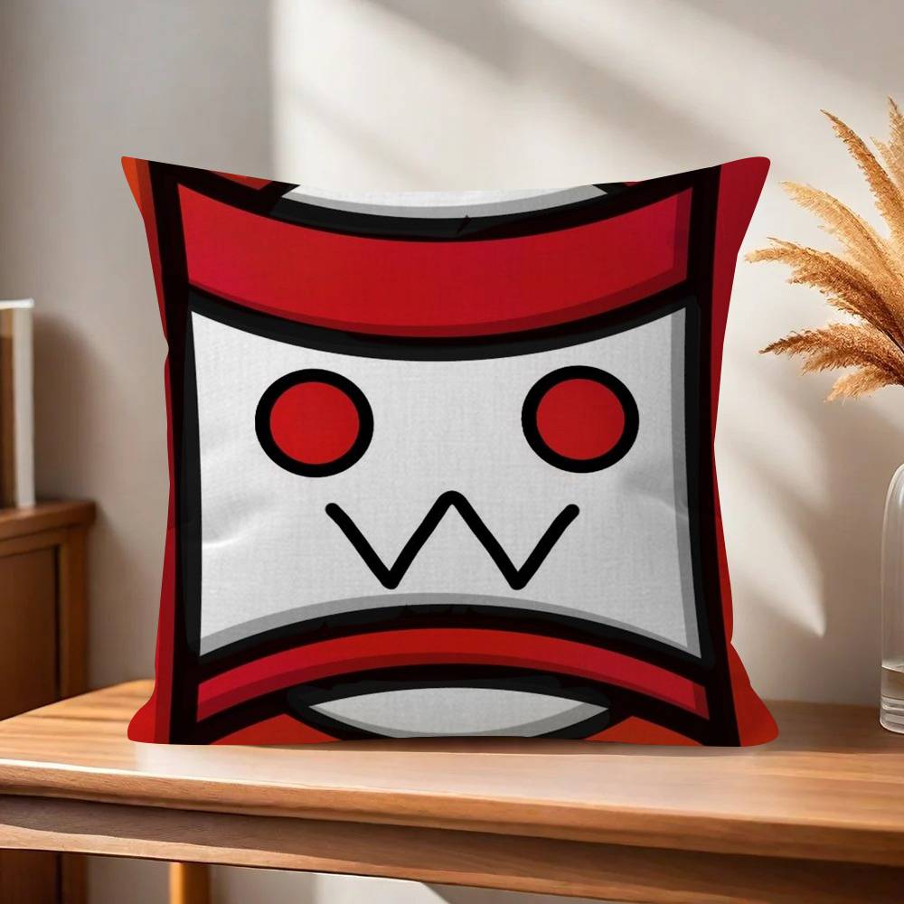 Game Geometry Cartoon Dash Cushion Cover Decorative Pillow Sofa Home Decor Case Pillow Cases
