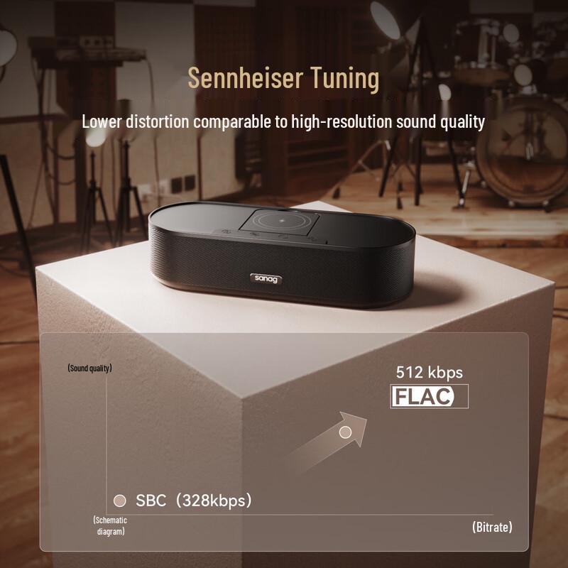 SANAG X7S AI Smart Desktop Bluetooth Speaker with Wireless Charging CN plug (adapter included)