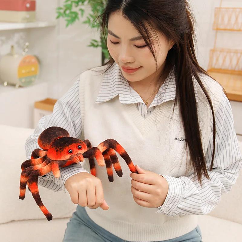 25cm Creative Lifelike Spider Plush Doll Simulated Delicate Haunted House Horror Props Party Decor Spider Enthusiast Collection