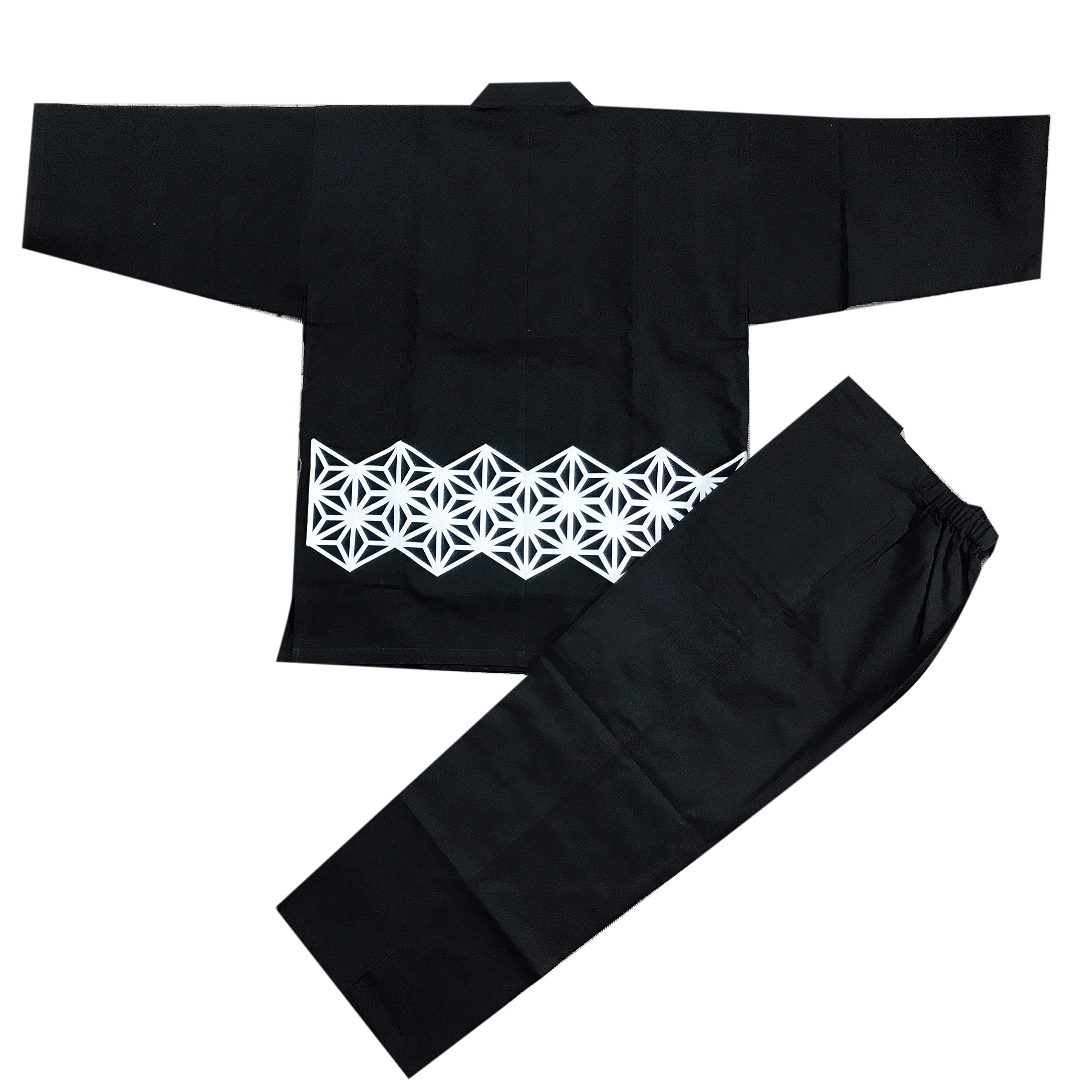 

Kurume Tsumugi Made in Tsumugi print Made with carefully selected L [Edoten] Samue, weave, Japan, High-quality Samue, materials, Men s, Asanoha,