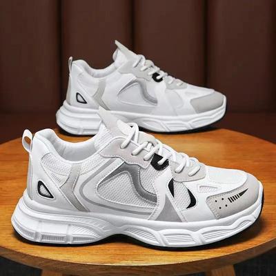 2024 Spring New Outdoor Sports Mesh Lightweight and Breathable Sports Shoes Youth Fashion Trend Versatile Dad Shoes