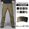 ANONIE Cargo Pants Men Workwear Trousers Work Military Multi-functional Climbing Outdoor Loose Large Size Multi-pocket Camouflage Bottoms Long