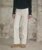 Ledeoli Pocket Stitch Straight Corduroy Pants [Brown]