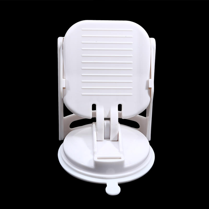 Strong Suction Cup Folding Shower Footstool Non-Slip Surface Space-Saving Installation for Bathroom Shower Bath Tub Pedicure Shaving Foot Rest Support