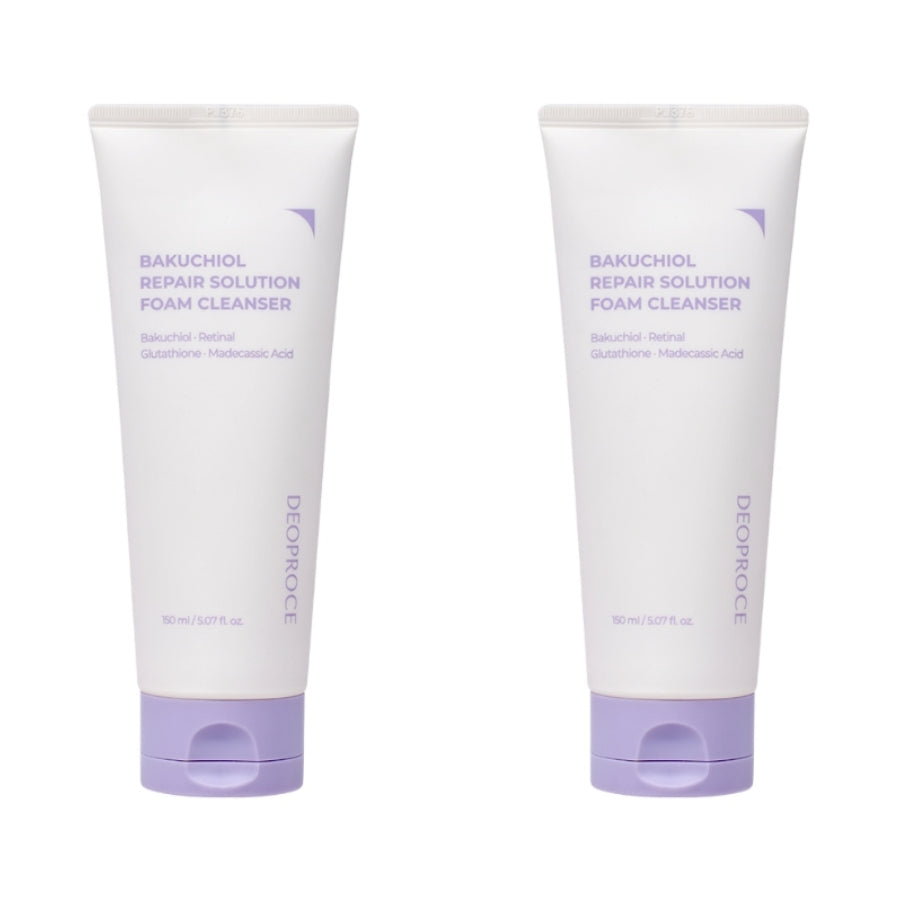 Deoproce Bakuchiol Repair Solution Foam Cleanser 150ml*1Pc/2Pcs/3Pcs/4Pcs