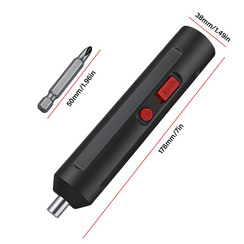 Cordless Electric Screwdriver USB Rechargeable Wireless Impact Drill Portable Screw Driver Repair Hand Tool