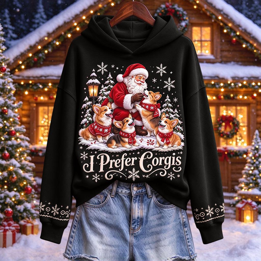 Herren Weihnachtspullover Hoodie, Lässiges Kapuzensweatshirt für die Feierparty und Winterkleidung